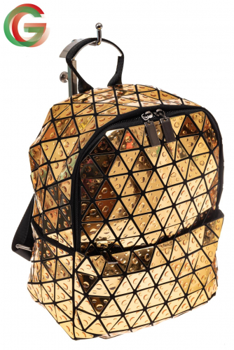 Рюкзак с 3D эффектом из искусственной кожи, цвет золото