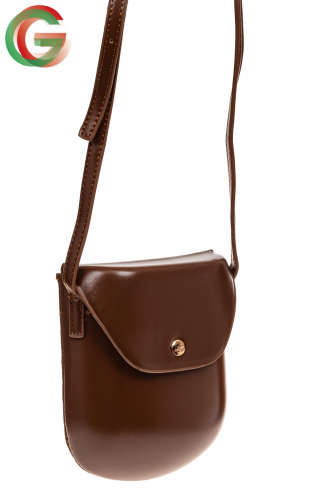 Женская сумка-кобура из искусственной кожи, цвет коричневый