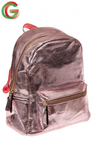 Молодежный рюкзак из искусственной кожи, цвет розовый