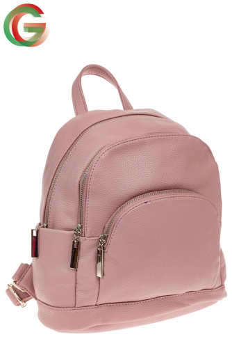 Женский рюкзачок для города из искусственной кожи, цвет розовый