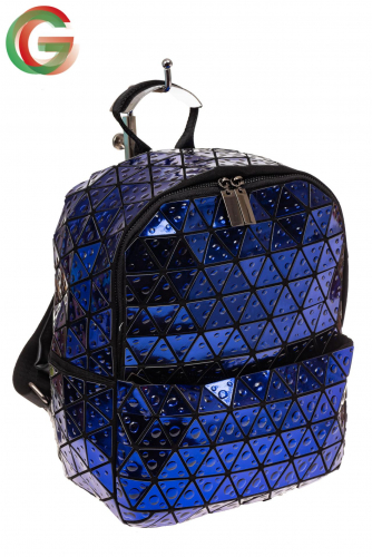 Рюкзак с 3D эффектом из искусственной кожи, цвет синий