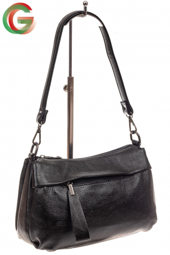 Удобная женская сумка из искусственной кожи, цвет черный