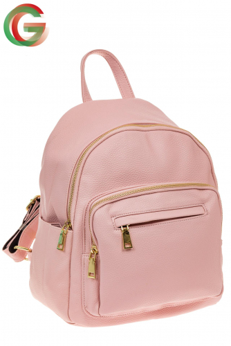 Городской женский рюкзак из искусственной кожи, цвет розовый