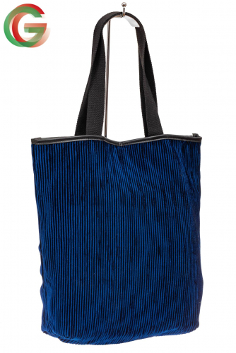 Сумка-мешок женская из текстиля, цвет синий