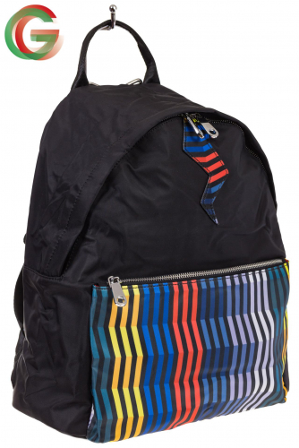Молодежный рюкзак из текстиля, цвет – черный