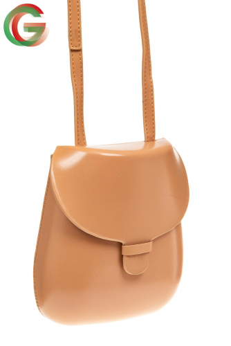 Женская сумка-кобура из эко-кожи, цвет пудра