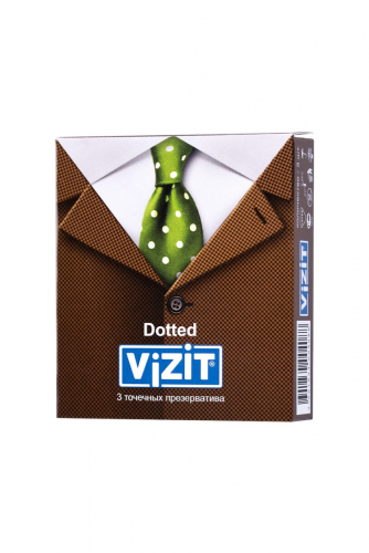 Презервативы с пупырышками Vizit Dotted (3 шт)