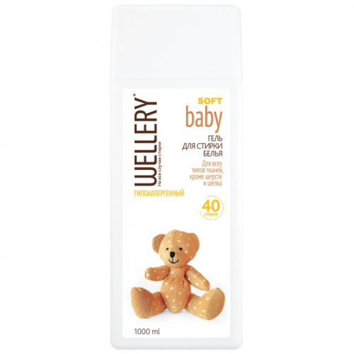 Гель для стирки WELLERY SOFT Baby, 1 л