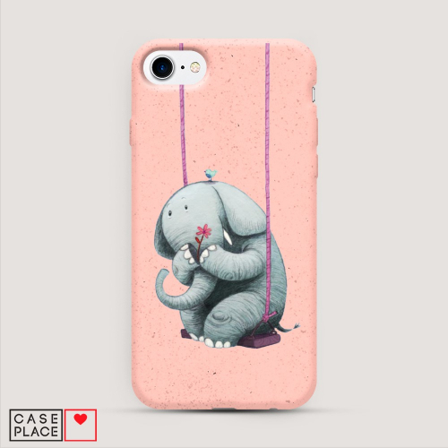 Эко-чехол Грустный слоник на iPhone 7