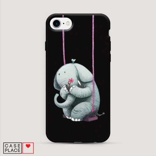 Эко-чехол Грустный слоник на iPhone 7