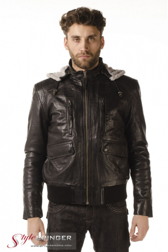 Куртка кожаная ARBEX M138 black