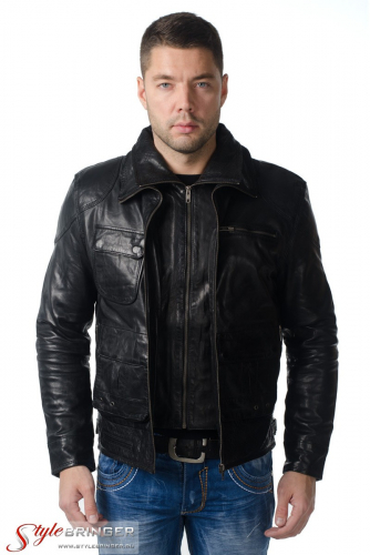 Куртка кожаная ARBEX M139 black