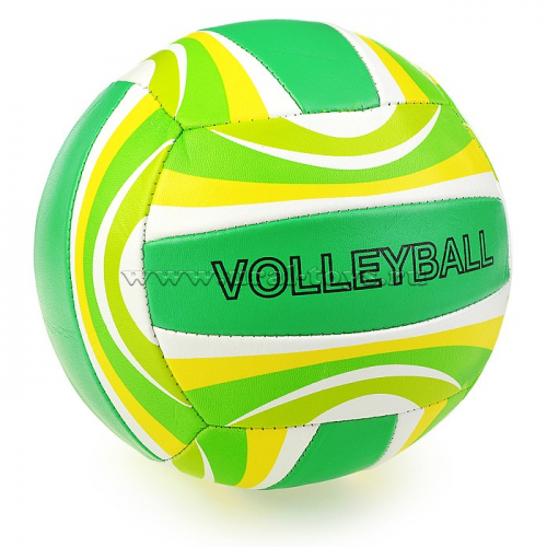 Мяч волейбольный цветной глянец в пакете (цвет в ассортименте)