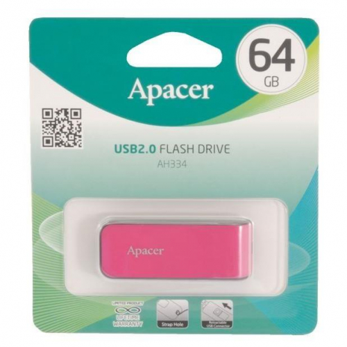 Флэш-диск USB Apacer 64 GB AH 334 Pink