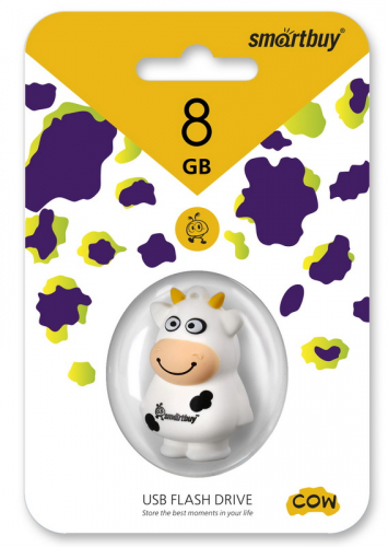 Флэш-диск USB SmartBuy 8 GB Wild series Cow (Корова)