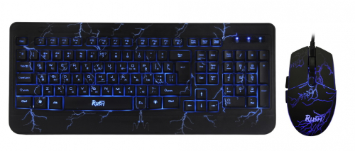 Игровой комплект Smartbuy Rush Thunderstorm SBC-715714G-K черный мышь+клавиатура+ковер.