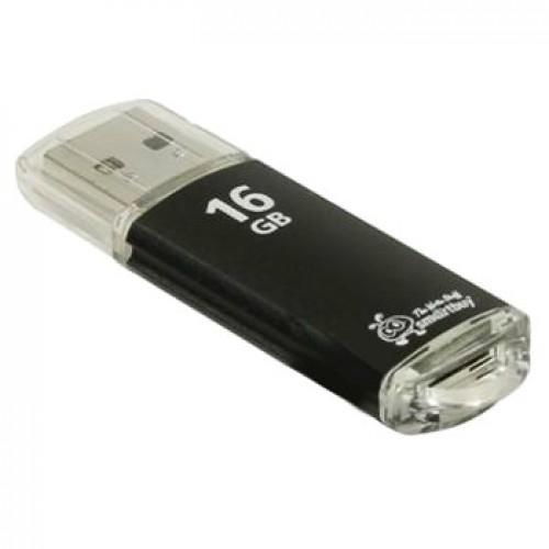 Флэш-диск USB SmartBuy 16 GB V-Cut Black