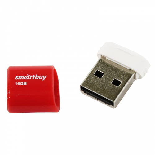 Флэш-диск USB SmartBuy 16 GB Lara Red (Nano)