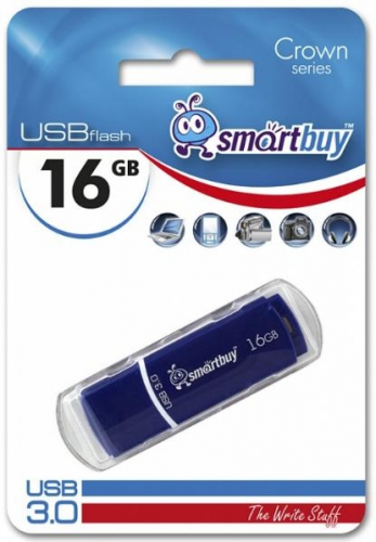 Флэш-диск USB SmartBuy 16 GB Crown Blue USB 3.0
