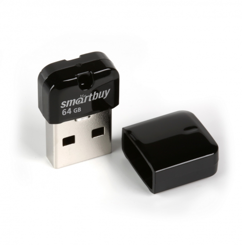 Флэш-диск USB SmartBuy 64 GB Art Black (Nano)