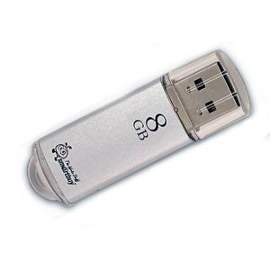 Флэш-диск USB SmartBuy 8 GB V-Cut Silver