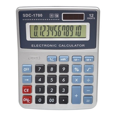 Калькулятор SDC-1700 бухгалтерский, 12-разр.,черный