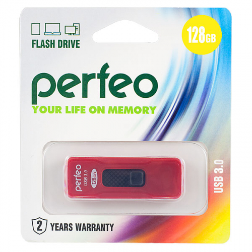 Флэш-диск USB Perfeo 128 GB S05 red USB 3.0