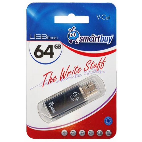 Флэш-диск USB SmartBuy 64 GB V-Cut Black USB 3.0