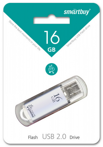 Флэш-диск USB SmartBuy 16 GB V-Cut Silver