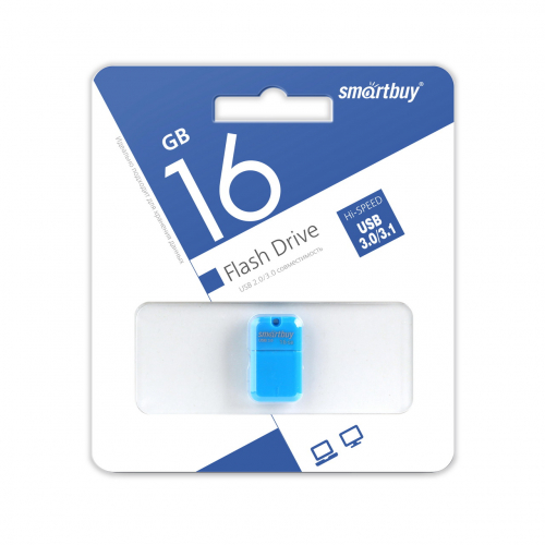Флэш-диск USB SmartBuy 16 GB Art Blue (Nano) USB 3.0
