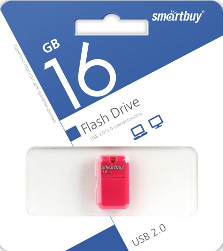 Флэш-диск USB SmartBuy 16 GB Art Pink (Nano)