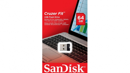 Флэш-диск USB SanDisk 64 GB CZ33 Cruzer Fit (Nano)