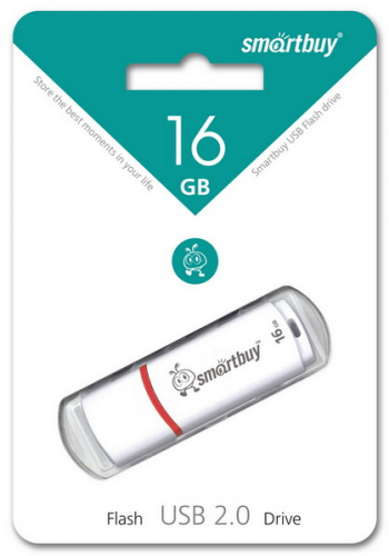 Флэш-диск USB SmartBuy 16 GB Crown White