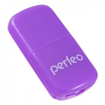Карт-Ридер Perfeo microSD (PF-VI-R009) Purple
