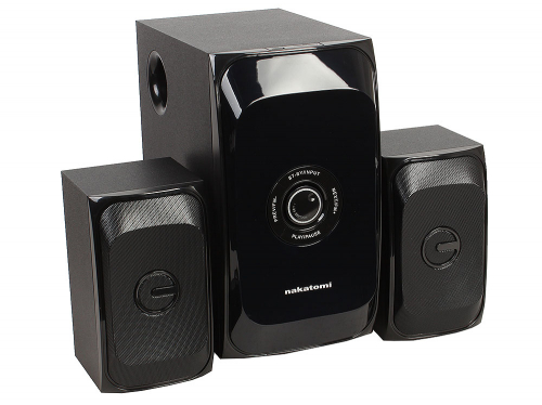 Колонки Nakatomi GS-31 BLACK - акустические колонки 2.1, 30W+2*15W RMS, Bluetooth, FM, USB+SD r