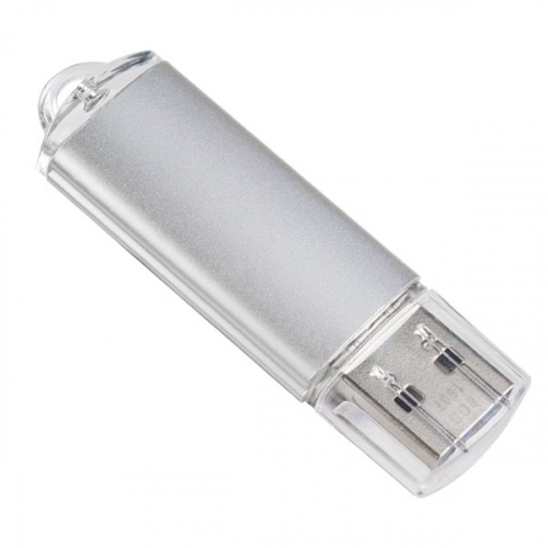 Флэш-диск USB Perfeo16 GB E01 silver