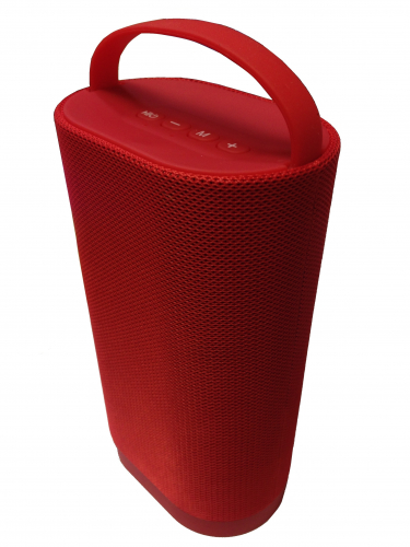 Колонка MRM с ручкой (BluetoothMicro SDUSBFM) красная