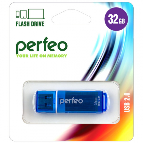 Флэш-диск USB Perfeo 32 GB C13 blue