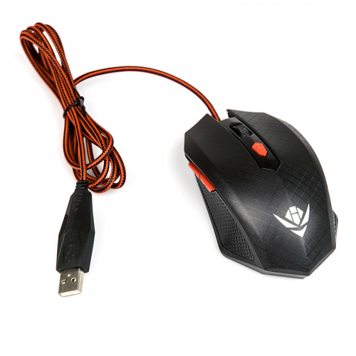 Мышь Nakatomi MOG-08U Gaming mouse - игровая, 6 кнопок + ролик прокрутки, USB, черная