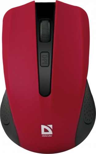 Мышь Defender Accura MM-935 красная, беспроводная, 3 кнопки+колесо,800/1200/1600dp