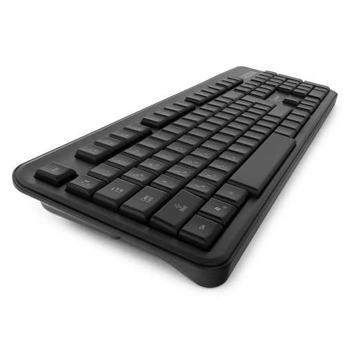 Клавиатура Gembird KB-200L, USB, черный, 104 клавиш, белая подсветка, кабель 1,45м