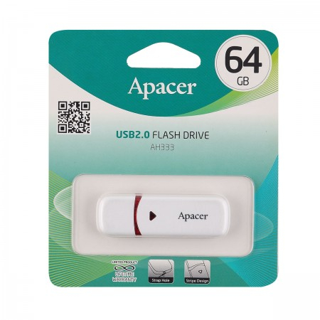 Флэш-диск USB Apacer 64 GB AH 333 White