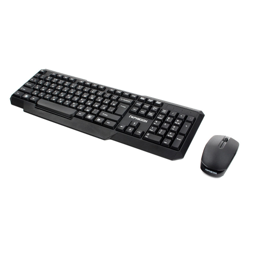 Беспроводной комплект клавиатура+мышь Гарнизон GKS-115, черный, 2.4 ГГц, 1000 DPI