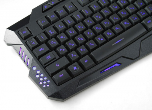 Клавиатура Gembird KB-G11L, игровая, 3 различные подсветки, 10 доп. клавиш