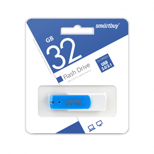 Флэш-диск USB SmartBuy 32 GB Diamond Blue USB 3.0