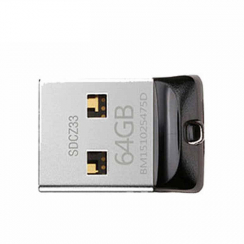 Флэш-диск USB SanDisk 64 GB CZ33 Cruzer Fit (Nano)
