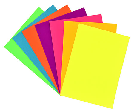 Бумага цветная флуоресцентная А4 