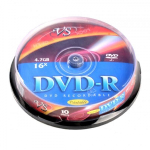 Диск VS DVD-R 4.7GB 16X (10) (200), кейкбокс