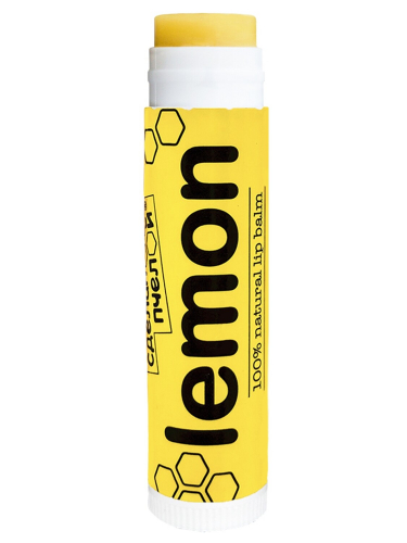 LEMON 100% натуральный бальзам для губ с пчелиным воском