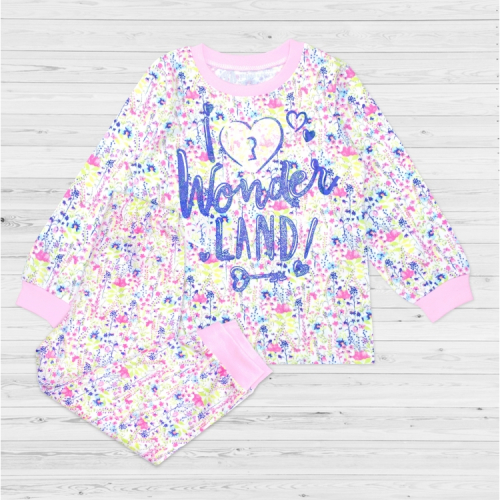 Пижама 1110-028 набивка/цветочки/Wonderland